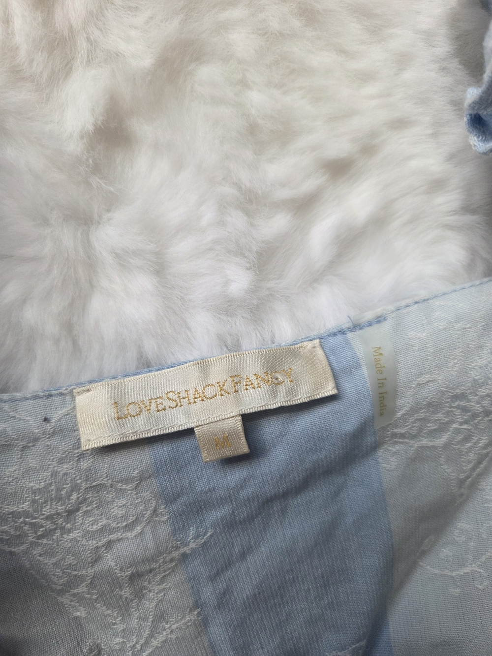 LoveShackFancy Light Blue Ruffled Strap Sundress - Picture 10 of 16
